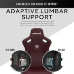 Andaseat Kaiser 3 Series Premium Ergonomic Gaming Chair Large - Classic Maroon-109007