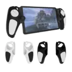 Double Colors Silicone Protective Case with non-slip For Ps Portal Handheld Game Console - Black/White-109389