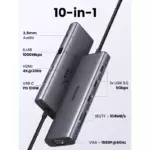 Ugreen 10-in-1 USB-C Hub (4K@30Hz HDMI, 3 USB 3.0) - CM498-111218