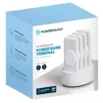 Powerology 4 In 1 Powerbank Terminal 10000 Mah, Built-in Cable - Magsafe - White-111247