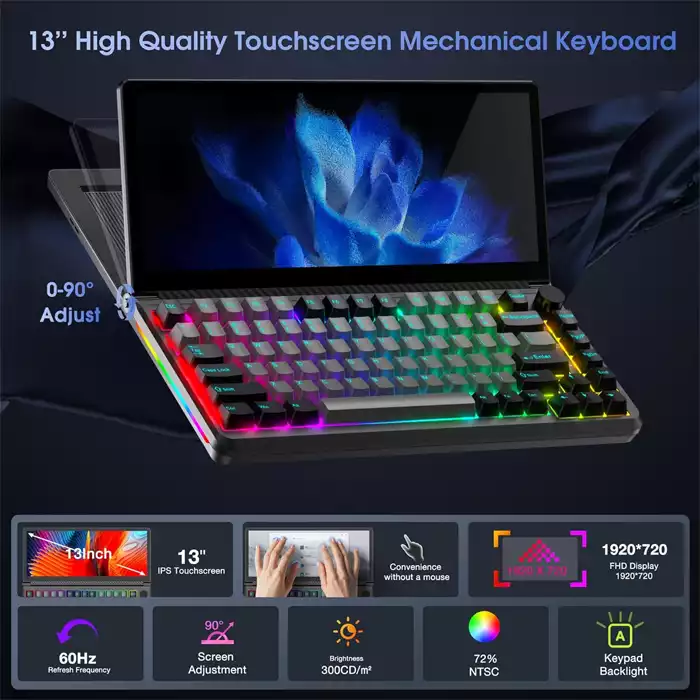 Gamvity Foldable Touch Expanding Screen Keyboard-110271 Gamvity Foldable Touch Expanding Screen Keyboard-110271