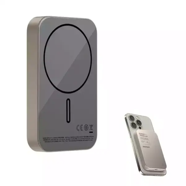 Momax Q.mag X1 10000mah Wireless Battery Pack - Titanium-0