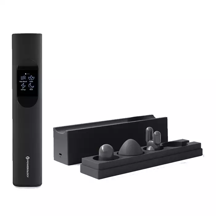 Powerology Therapeutic Massager With Extension Handle Accessory - Black-0