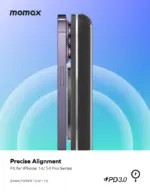 Momax Q.mag Power 13 10000mah Magnetic Wireless Charging Power Bank - Black-111039