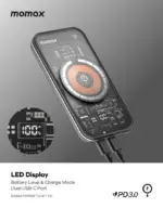 Momax Q.mag Power 13 10000mah Magnetic Wireless Charging Power Bank - Black-111041