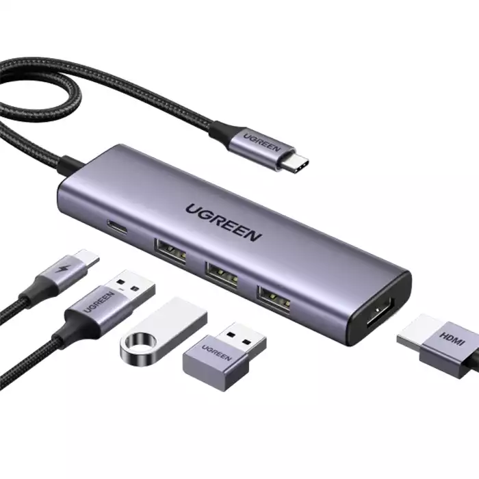 Ugreen 5-in-1 Usb-c Hub (100w Pd, 4k@30hz Hdmi)-0