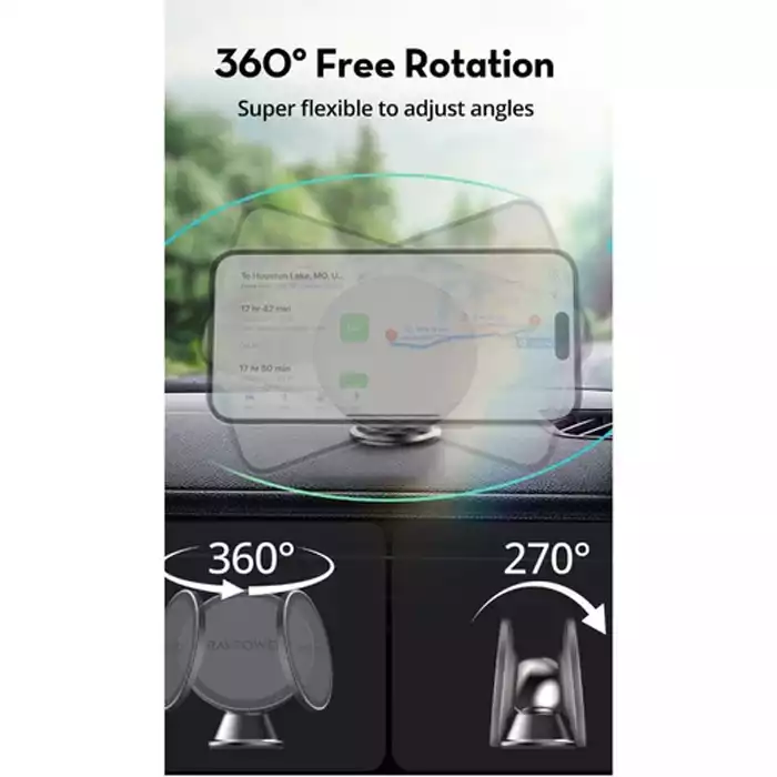 Ravpower 360° Rotation Magnetic Car Phone Mount For Dashboard RP-SH1002-111757 Ravpower 360° Rotation Magnetic Car Phone Mount For Dashboard RP-SH1002-111757