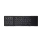 Foldable Bluetooth Keyboard With Touchpad - Portable And Rechargeable Multi-device Keyboard For Travel And Work-0