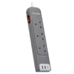 Ravpower Rp-pc1038 3 Outlets Power Strip Gray Uk Version 3m With Usb Port-0