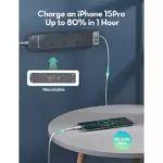 Ravpower Rp-pc1038 3 Outlets Power Strip Gray Uk Version 3m With Usb Port-112066