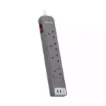 Ravpower Rp-pc1039 4 Outlets Power Strip Gray Uk Version 3m With Usb Port-0