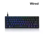 Skyloong Gk61 Wired Abs Black Mechanical Gaming Keyboard - Switches Yellow (English)-0