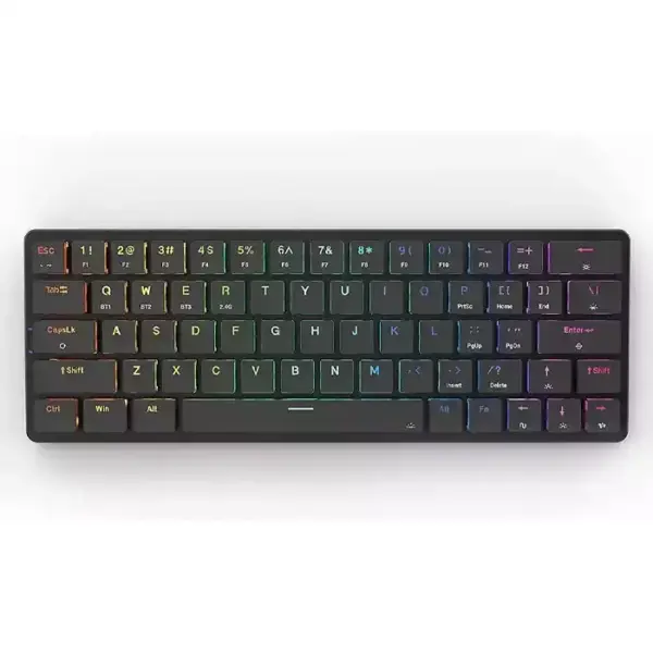 Redragon Elise Pro K624p-kbs 2.4g/bluetooth/wired 63 Key Low-profile Mechanical Keyboard - Switches Dust-proof Red (English)-0