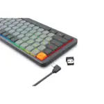 Redragon Azure 75% Low-Profile RGB Wireless Mechanical Keyboard - Grey (Dust-Proof Red Switch) (English)-112617
