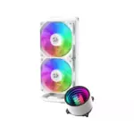 Redragon Ccw-3011 Argb Liquid Cpu Cooler, 240mm Radiator, 2x 120mm Fans With Pwm Control - White-112660