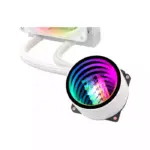 Redragon Ccw-3011 Argb Liquid Cpu Cooler, 240mm Radiator, 2x 120mm Fans With Pwm Control - White-112661