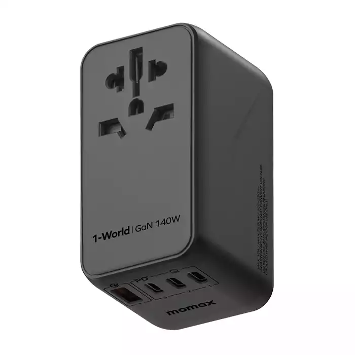 Momax 1-World 140W 4-Port + AC Travel Adaptor(with 140W USB-C cable)-0