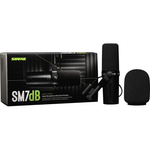 Shure Sm7db Active Dynamic Cardioid Microphone-113942 Shure Sm7db Active Dynamic Cardioid Microphone-113942