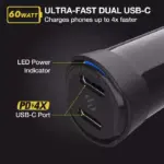 Scosche Powervolt Pd60 Dual-port Usb-c Car Charger-113721