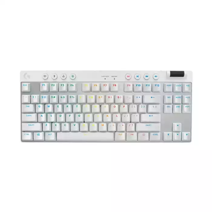 Logitech Pro X Tkl Lightspeed Wireless Mechanical Rgb Gaming Keyboard - White-0