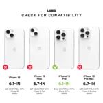 Uag Plyo For Magsafe Iphone 15 Pro Case - Ice/silver-113575