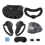 Silicone Kit 7 In 1 For Meta Quest 3 With Pp Bag - Black-0