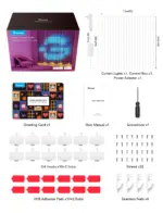 Govee Curtain Lights Dynamin Diy Light Art Canvas 6.56ft*4.92ft-114585