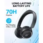 Anker Soundcore H30i Wireless On-ear Headphones Foldable Design - Black-114675
