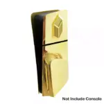 Replacement Faceplate For Ps5 Console Slim Disk Version - Electroplated Gold-0