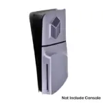 Replacement Faceplate For Ps5 Console Slim Disk Version - Electroplated Silver-0