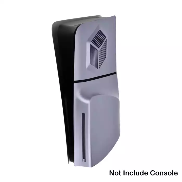 Replacement Faceplate For Ps5 Console Slim Disk Version - Electroplated Silver-0