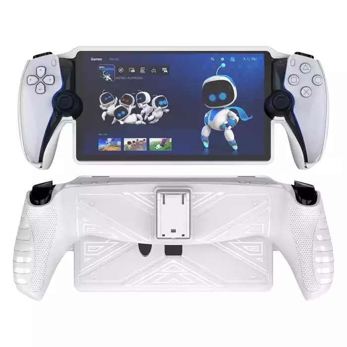 Protective Case With Stand For Playstation Portal - White-0