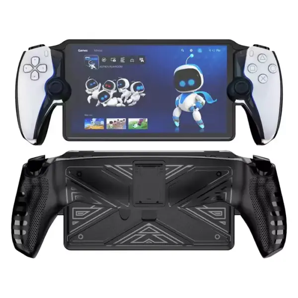 Protective Case With Stand For Playstation Portal - Black-0
