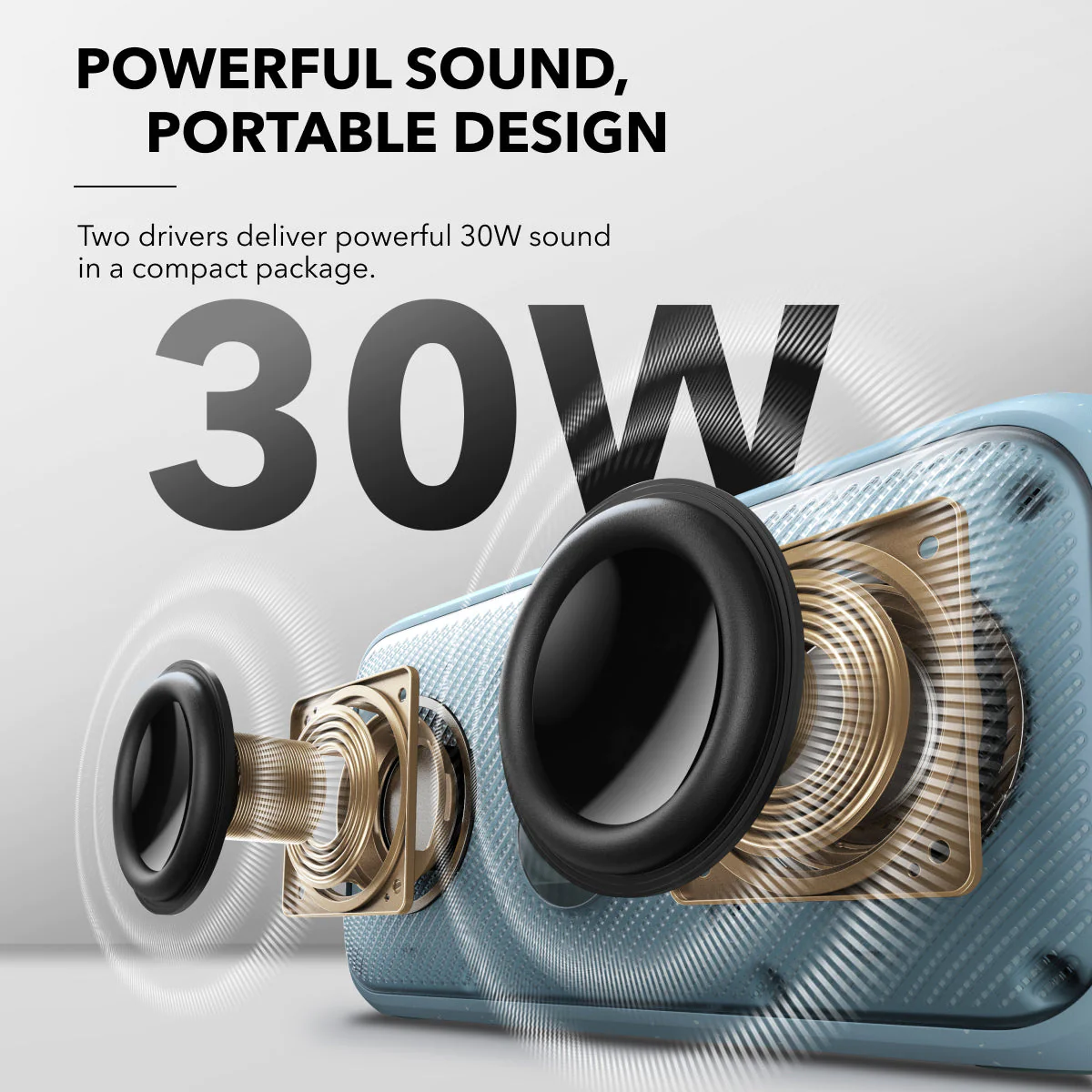 Anker Soudcore Motion 300 Portable Bluetooth Speaker - Blue-114863 Anker Soudcore Motion 300 Portable Bluetooth Speaker - Blue-114863