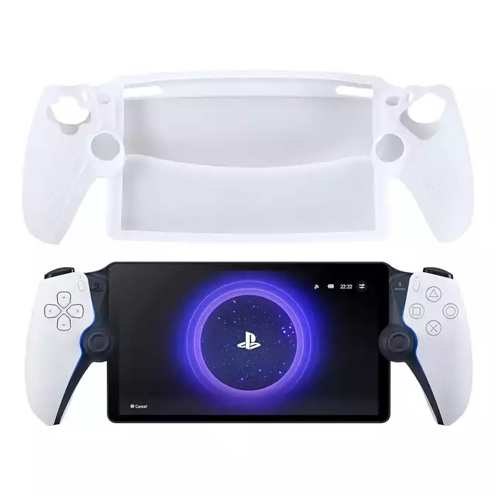 Silicone Anti-Fingerprint case For Playstation Portal - White-0 Silicone Anti-Fingerprint case For Playstation Portal - White-0