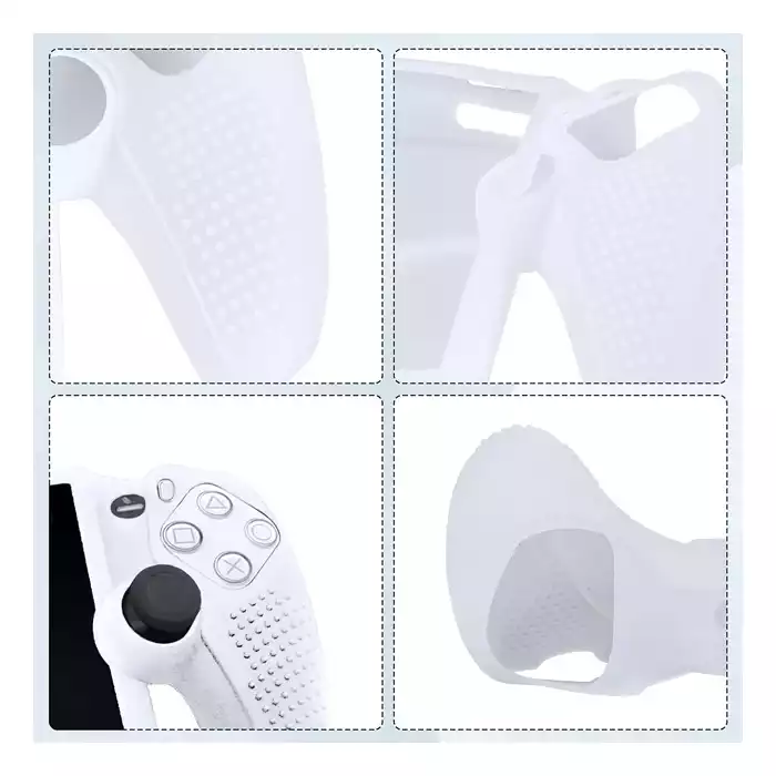 Silicone Anti-Fingerprint case For Playstation Portal - White-114885 Silicone Anti-Fingerprint case For Playstation Portal - White-114885