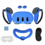 Silicone Kit For Meta Quest 3 with PP bag - Blue-0