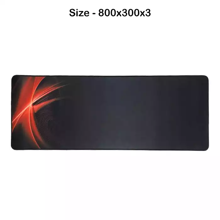 Gaming Mouse Pad - Black And Red (800x300x3)-0
