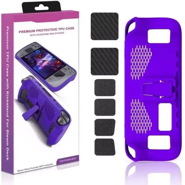 Kickstand Protective Case for Steam Deck Console - Purple-0
