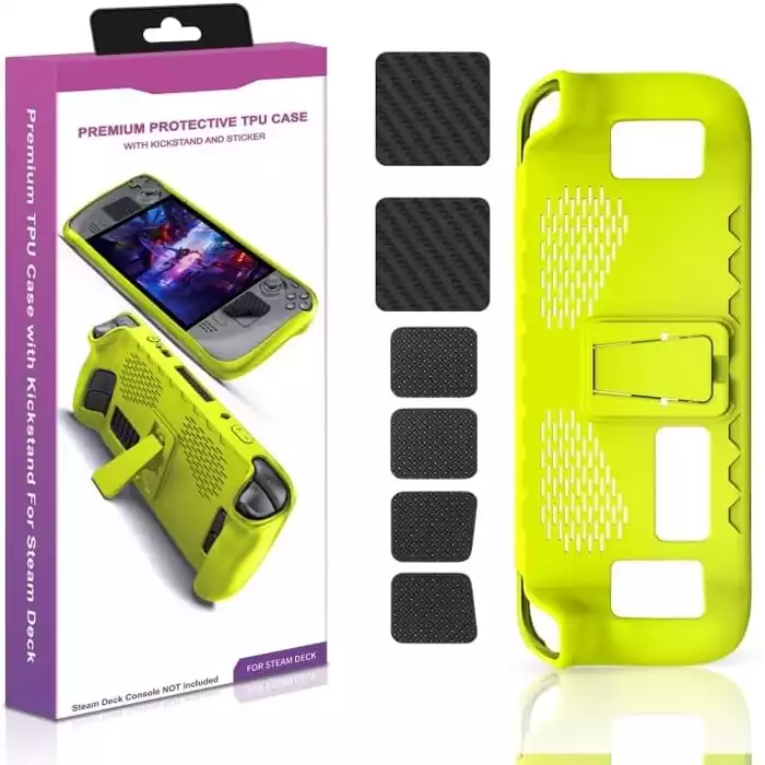 Kickstand Protective Case for Steam Deck Console - Green-0