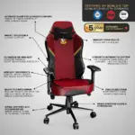 Cybeart Gaming Chair - Gryffindor-115508