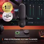 Steelseries Alias Pro Xlr Microphone + Stream Mixer - Black-115813