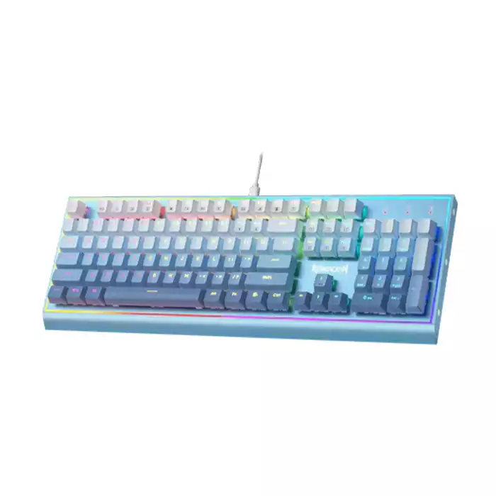 Redragon K654 Bluesiren Rgb Gaming Keyboard Wired Mechanical Keyboard Red Switch (English)-0