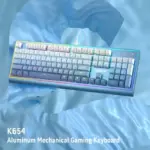 Redragon K654 Bluesiren Rgb Gaming Keyboard Wired Mechanical Keyboard Red Switch (English)-116388