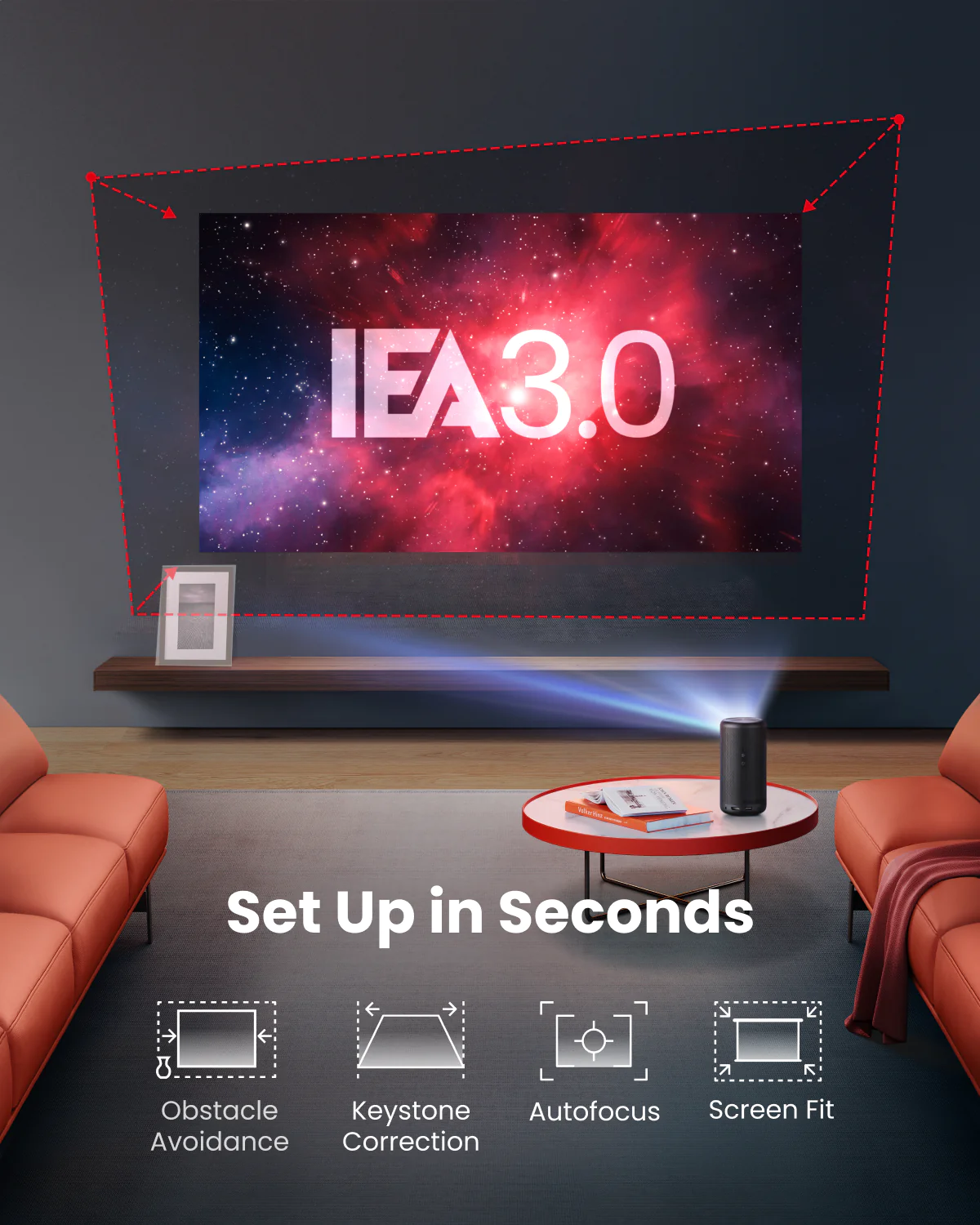 Anker Nebula Capsule 3 Pocket Projector - Black-116794 Anker Nebula Capsule 3 Pocket Projector - Black-116794