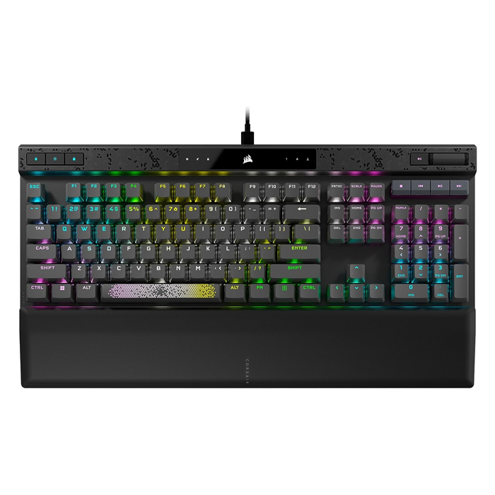 Corsair K70 Max Rgb - Mgx Switches Wired Magnetic-mechanical Gaming Keyboard - Black (English)-0