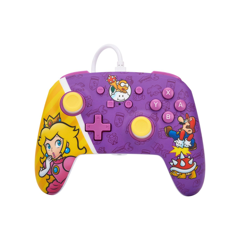 PowerA - Enhanced Wired Controller for Nintendo Switch - Princess Peach Battle-0 PowerA - Enhanced Wired Controller for Nintendo Switch - Princess Peach Battle-0