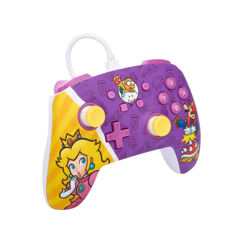 PowerA - Enhanced Wired Controller for Nintendo Switch - Princess Peach Battle-117881 PowerA - Enhanced Wired Controller for Nintendo Switch - Princess Peach Battle-117881