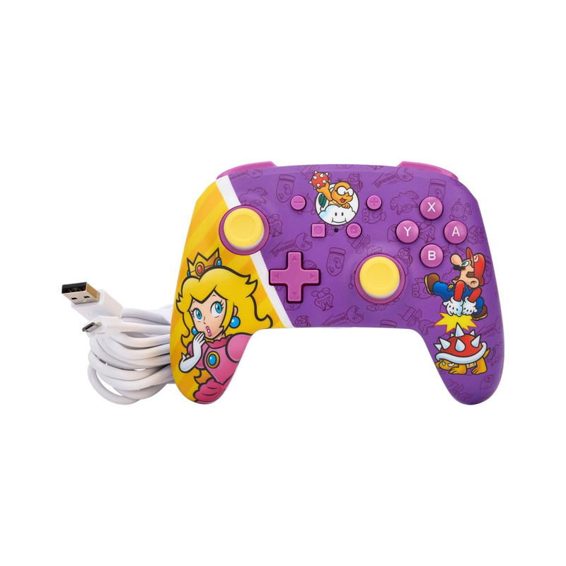 PowerA - Enhanced Wired Controller for Nintendo Switch - Princess Peach Battle-117882 PowerA - Enhanced Wired Controller for Nintendo Switch - Princess Peach Battle-117882