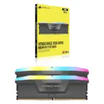 Corsair Vengeance Rgb Ddr5 Ram 32gb (2x16gb) 5600mhz Cl36 Amd Expo Icue Compatible Computer Memory - Grey-116942